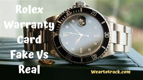 rolex warranty card fake vs real|authentic rolex watch box.